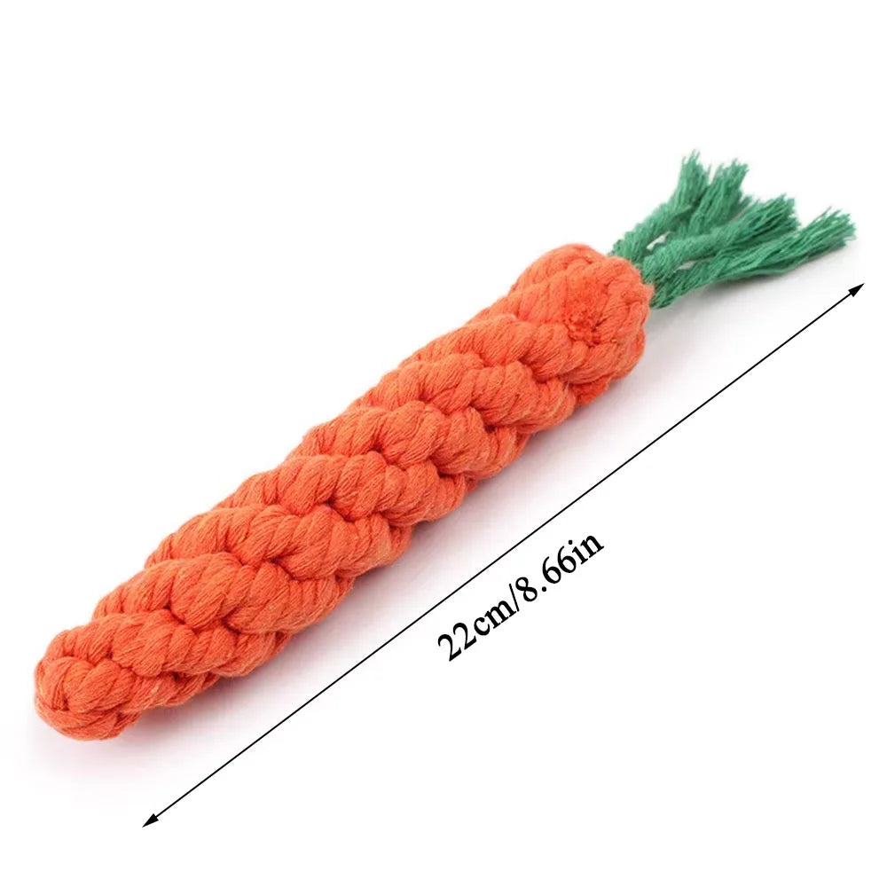 Durable Carrot Dog Chew Toy