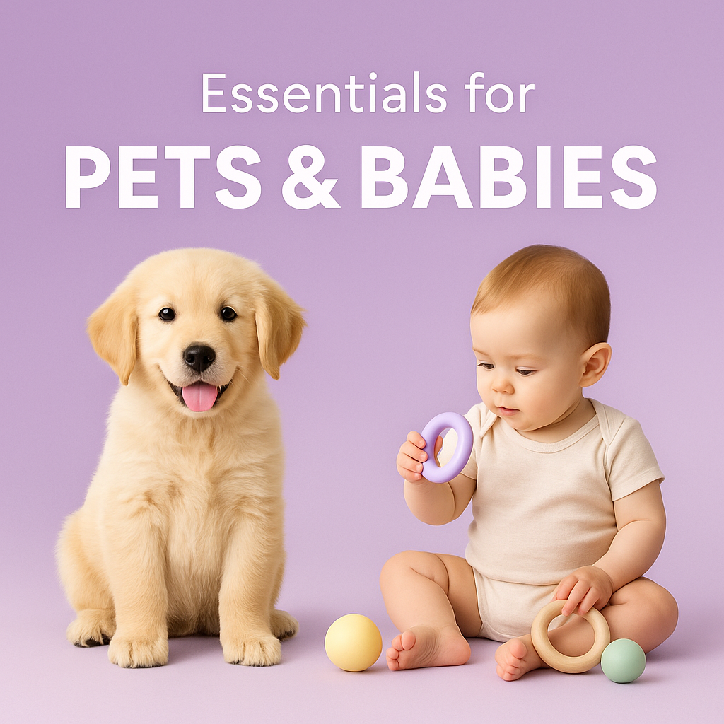 Top 10 Must-Have Essentials for Pets & Babies at Home