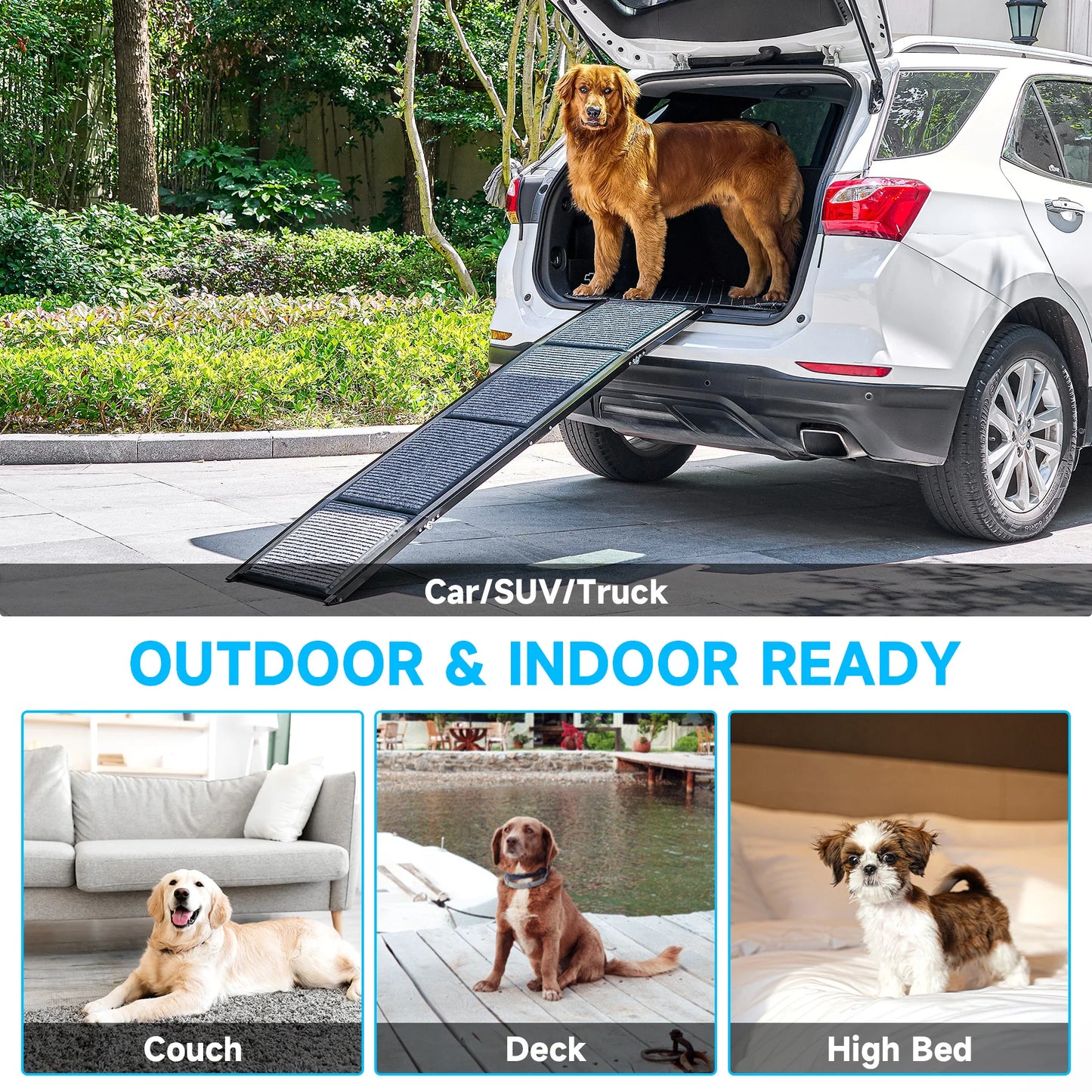 Folding Dog Car Ramp 200lb