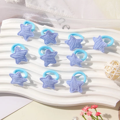 10-30Pcs Kids Elastic Hair Bands Girls Plush Ball Rubber Band For Children Sweets Scrunchie Hair Ties Clip Baby Hair Accessories