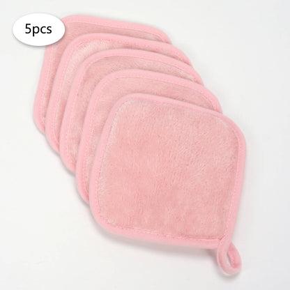 5/10/20Pcs Microfiber Face Cloths Reusable Makeup Remover Cloth Makeup Towels Face Deep Cleaning Pads Skincare Beauty Tools