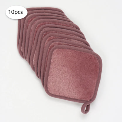 5/10/20Pcs Microfiber Face Cloths Reusable Makeup Remover Cloth Makeup Towels Face Deep Cleaning Pads Skincare Beauty Tools