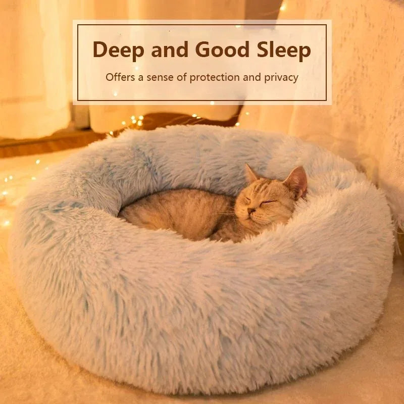 Plush Round Pet Nest Bed