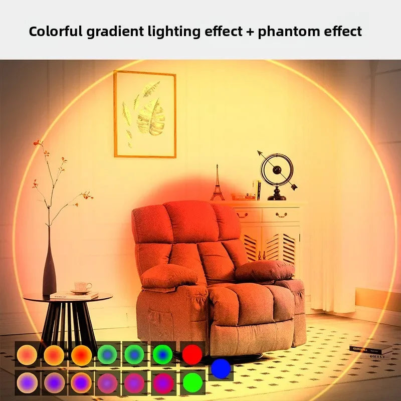 Smart RGB Gradient Night Light Magnetic Motion Sensor Rechargeable Wall Lamp for Bedroom Bathroom Closet Garden Home Decor