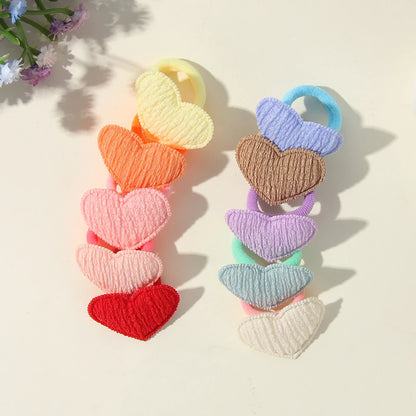 10-30Pcs Kids Elastic Hair Bands Girls Plush Ball Rubber Band For Children Sweets Scrunchie Hair Ties Clip Baby Hair Accessories