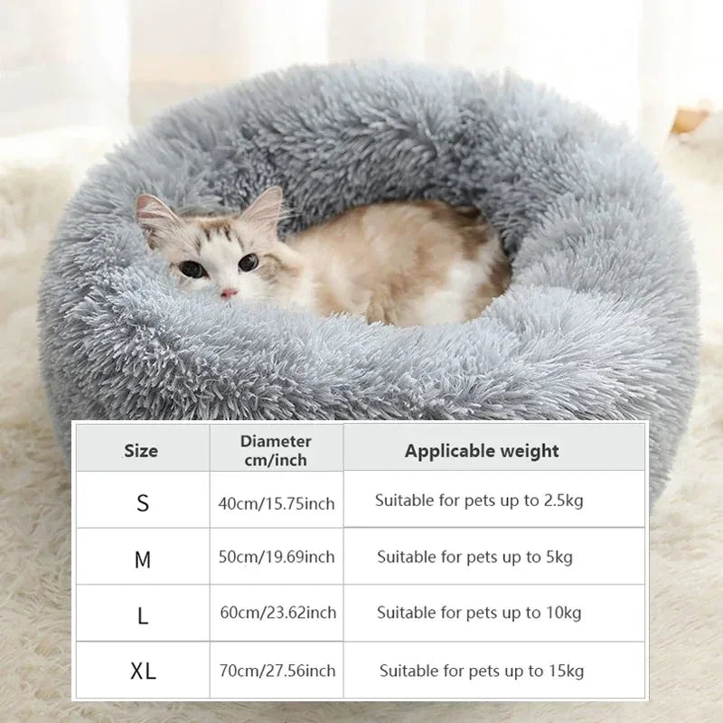 Plush Round Pet Nest Bed