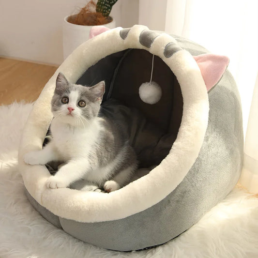 Cartoon Foldable Cat Sleeping Bed