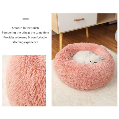 Plush Round Pet Nest Bed