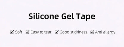 Silicone Gel Tape for Lash Extensions Sensitive Skin Multi Use Non-Woven Breathable Under Eye Pad Patches Makeup Tools Supplier