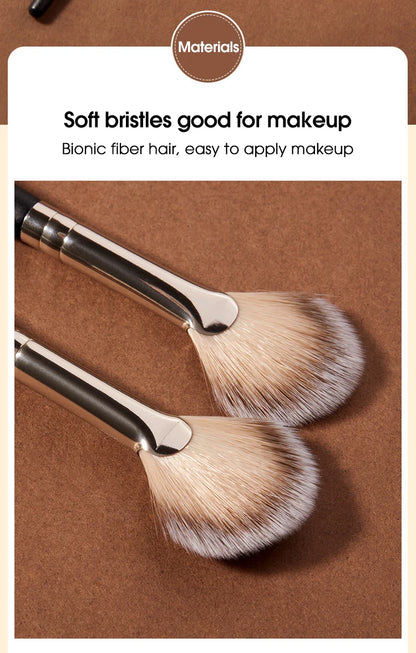 Powder blusher high gloss brush, soft hair, no powder, easy to apply makeup, novice powder blusher makeup brush, beauty tool