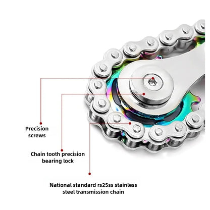 Metal Fidget Spinner Office Desk Toy Stress Relief Gears Hand Spinner for Adults desk decoration home decor Relieve stress relax