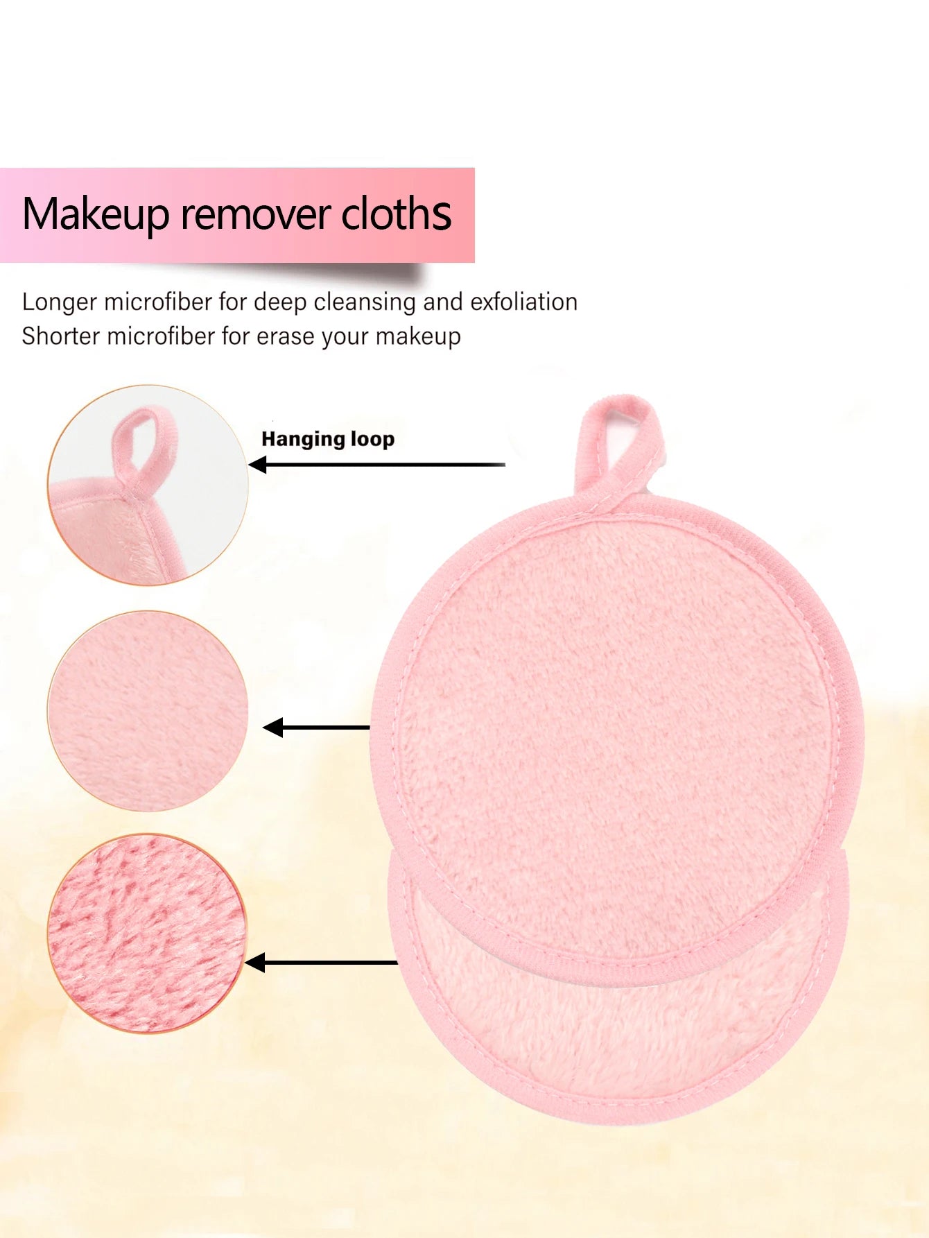 5/10/20Pcs Microfiber Face Cloths Reusable Makeup Remover Cloth Makeup Towels Face Deep Cleaning Pads Skincare Beauty Tools