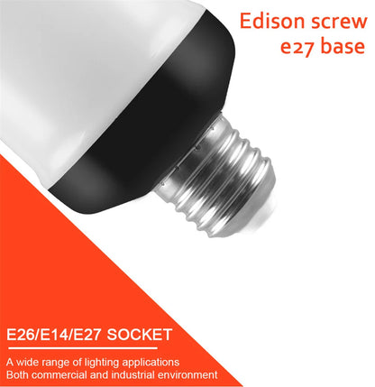 LED Night Light Flame Light Bulb 4 Modes Fire Bulb Lamp Christmas Party Outdoor Indoor Home Decor E27 Base Flickering Nightlight