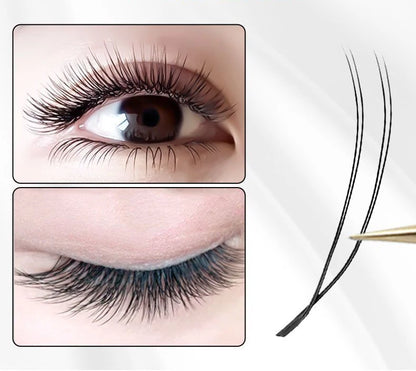 MARIA U Shape YY Lashes Faux Mink M Curl Eyelashes Natural Soft Brazilian YY Cilios Lashes Extension