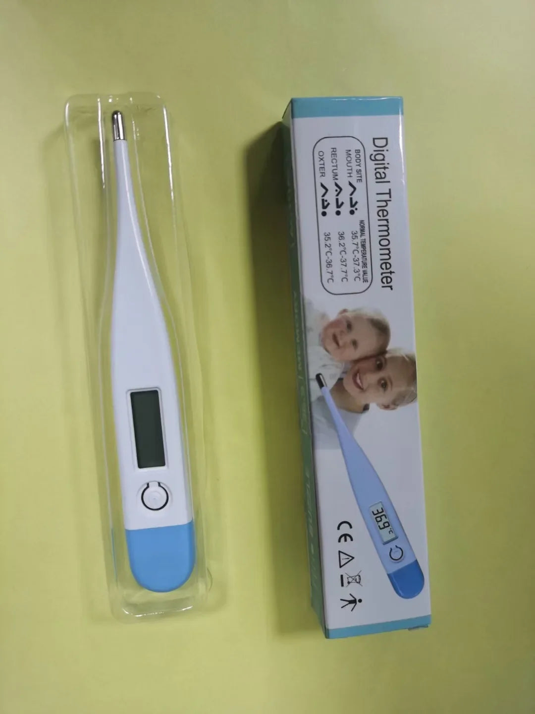 Digital Water Thermometer Accurate Oral and Armpit Temperature Reading Fever Alert Termometer Baby Bath Thermometers