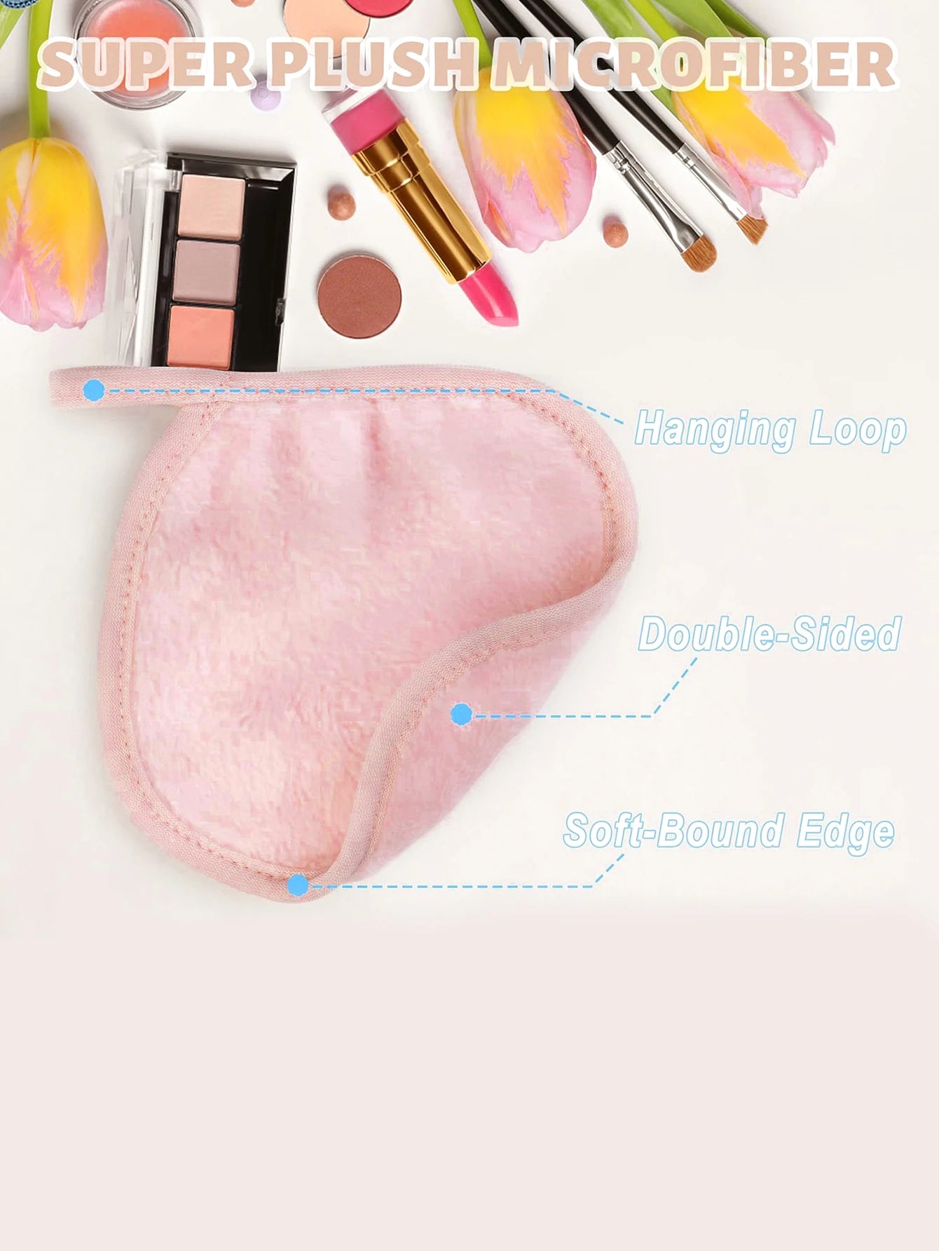 5/10/20Pcs Microfiber Face Cloths Reusable Makeup Remover Cloth Makeup Towels Face Deep Cleaning Pads Skincare Beauty Tools