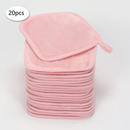 5/10/20Pcs Microfiber Face Cloths Reusable Makeup Remover Cloth Makeup Towels Face Deep Cleaning Pads Skincare Beauty Tools