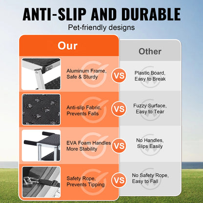 Folding Aluminum Dog Car Steps