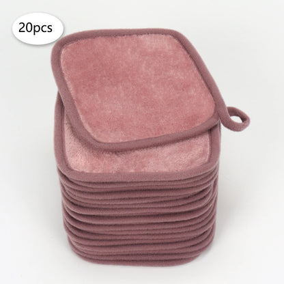 5/10/20Pcs Microfiber Face Cloths Reusable Makeup Remover Cloth Makeup Towels Face Deep Cleaning Pads Skincare Beauty Tools